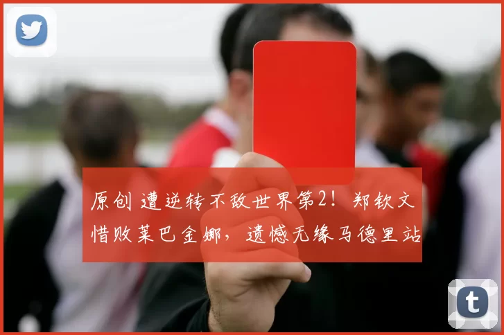 原创 遭逆转不敌世界第2！郑钦文惜败莱巴金娜，遗憾无缘马德里站16强